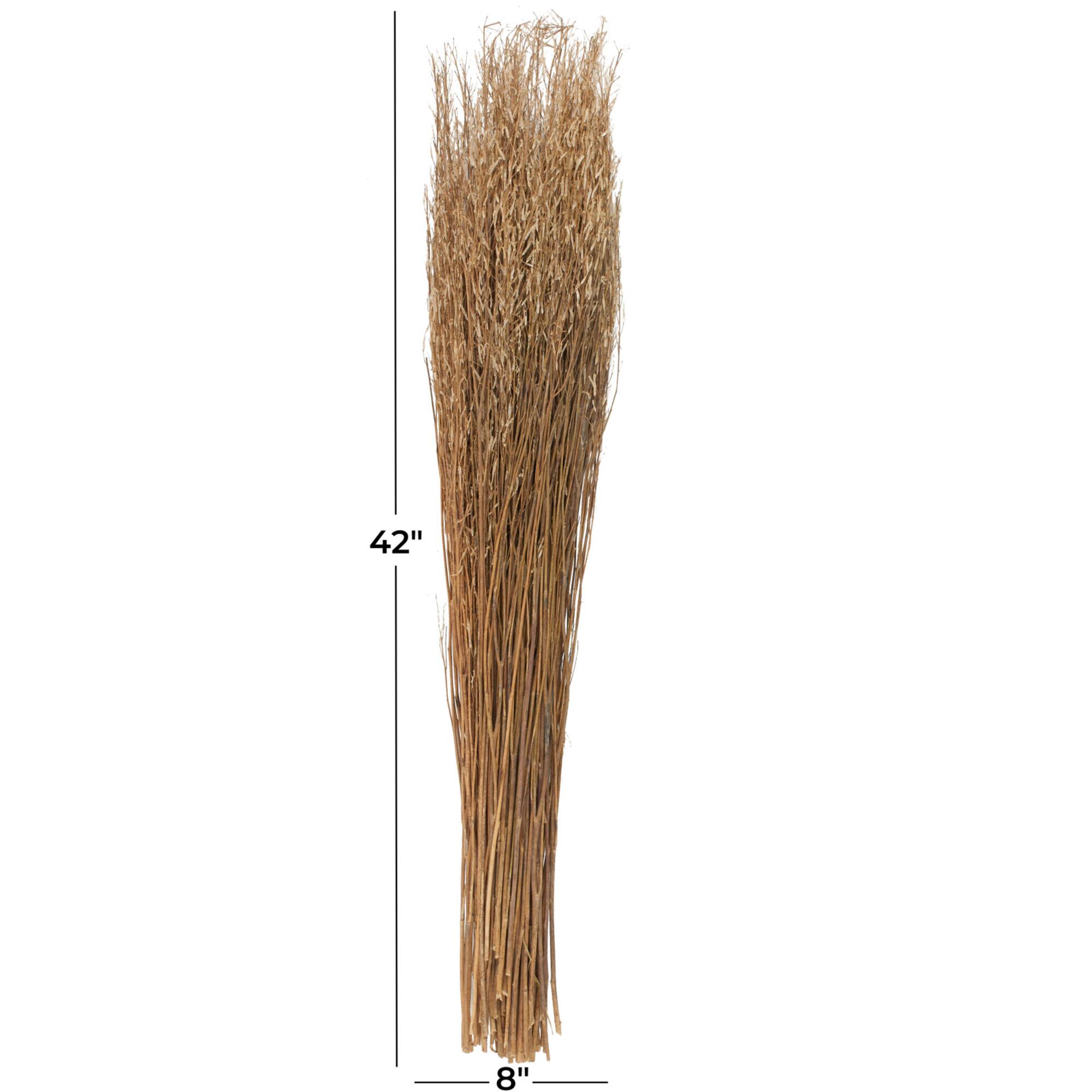 42" Brown Dried Natural Mustard Plant Foliage
